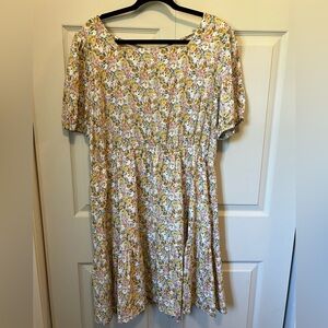 Hayden Yellow Floral Mini Dress